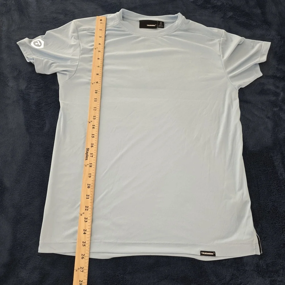 TRUEWERK B1 Sun Tee Men's Light Blue Performance T-Shirt Size‎ Small